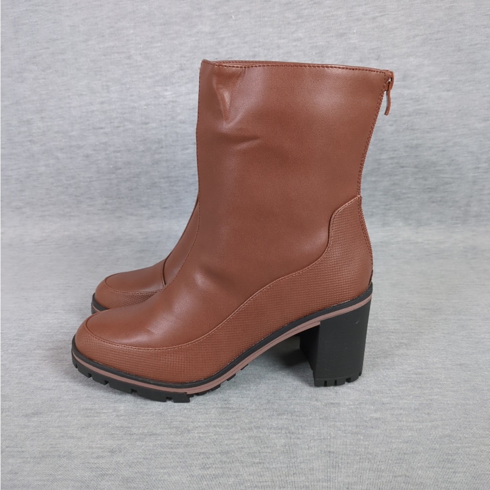 👯‍♀️Host Pick⚡️Chunky Heel Back Zip Ankle Boots - Picture 6 of 15